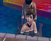 Tracer from Overwatch poolfuck in doggystyle and missionary pose underwater hot sex 3d animation porn from underwater drowning rule 34 sample