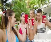 Memorable Pool Party Payton Avery, Isabel Moon, Alicia Williams from a memorable