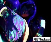 Black Light Rainy Night with Abigal Mac & Ava Addams! from shanaya abigal