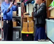 Officer enjoys fine Asian milf pussy on his desk from jacks line videos
