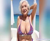 [GRANNY Story] Fucking the 90 Years Old GILF at the Pool from 90 old man an