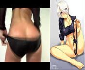 Angel King Of Fighters Jerk Off To A Real Life Ass from kof 2