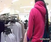 Enchanting czech chick gets tempted in the mall and nailed in pov from mall aunty