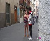 Big titted babe Gigi Lust teases dudes in the street and gets fondled by them from fake ass teasing