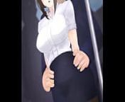 Embracing Pleasure on the train from anime sex train