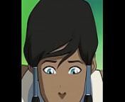 Korra's soft lips from avatar legend of ang