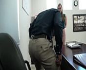 Nerdy PAWG MILF secretary Ophelia Kaan gets fucked by BBC boss from boss office