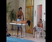 Brea Has an Interracial Double Penetration during a Massage from hamisu brea