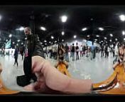 VR video of girls on a seesaw at EXXXotica NJ2018 from edison chen scandal