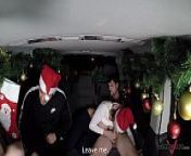 Christmas special sex orgy in van with Mea Melone & Wendy Moon from sex orgy and