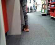 Ebony Milf At CVS Pharmacy in Tights from cell shop s