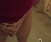 peeing in wet red striped underpants over toilet from tamil aunty ray roja mena sexy
