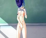 3D hentai 20 big tit students from lolibooru 3d lesbian
