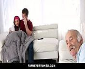 FamilyStrokes - Teen (Brooke Haze) Fucks Stepbrother Almost Caught By Stedad from indian family strokes