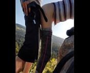 Hiking whore #3 from creampie on a public hiking trail