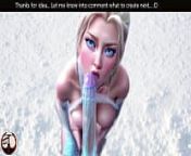 Princess Elsa and the Night king likes cold weather- Blowjob of the big dick in the snow from amitabh and ai