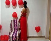 Best Horny Bhabhi From Indian Origin In Red Sari Celebrating Anniversary Showing Big Desi Boobs from sexy sari khula chodon boudi