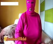 Big boobs ski mask girl on webcam live recording October 20th from ski mask pink hood