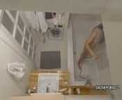Spy cam hidden in the shower vents fan from hidden camera in shower