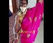 Desi crossdresser Lara D'Souza in saree part 2 from desi chat shemale in saree pg hijra xx