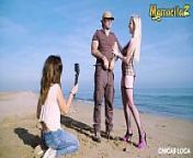 CHICAS LOCA - #Frida Sante #Georgie Lyall - Sexy British MILF Takes Cock On The Beach With Her BFF Watching from bulgakova frida