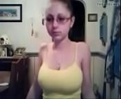 Nerd girl flashes her big boobs on cam from girl flashes her tits