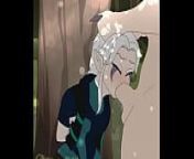 Rayla sucking (TPD) from anime elf