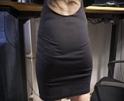 Milf Secretary In Tight Dress Teases Her Visible Panty Line from hot pantie line