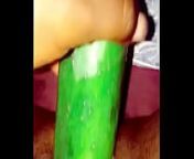 She loves to masturbate with cucumber from nija hor
