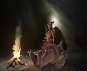 Sexy redhead elf rides Ogre Cock | Warcraft Parody from Игры warcraft iii frozen throne