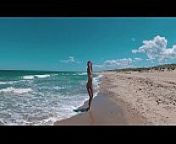 ASS DRIVER XXX - Naked Russian nudist girl Sasha Bikeyeva on on the public beaches of Valencia from sasha saga nude xxx
