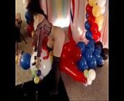 bellabrookz with clown balloon from bella brookz dance