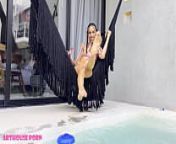 Skinny Colombian Girl Violeta Grey Loves Lollipops, Sucking, Self Foot Worship & Fucking from oil or condom fucked sex
