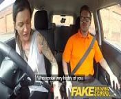 Fake Driving Advanced horny lesson in sweaty messy creampie from fake driving school busty black girl fails test with lesbian examiner