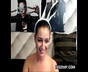 Busty Cam Girl With Rabbit Ears from rajneeti rabbit movies sex web series