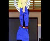 Android 18 dancing from 18 sexh