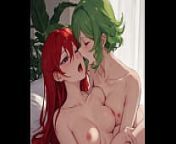 Tatsumaki having a lesbian sex with a redhead from tatsumaki makes your love