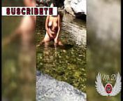 Masturbation outdoors in the public river, my step brother records me, special for Voyeurs from ece Ã¼ner