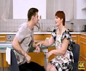 SHAME4K. Mature redhead agrees to get off when friends son visits her from china mother son
