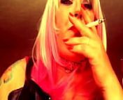 Chubby Brit Domme Tina Snua Smokes A Superking Cigarette While Talking from cigarett mistress