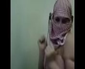 Palestine Arab Hijab Girl show her Big Boobs in Webcam from hijab niqab