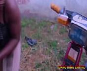 AN AFRICAN EBONY WIFE GOT FUCKED IN A LOCAL GHETTO AREA - HardCore BBC Sex from indian sex area