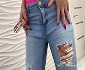 Sexy Jessica Lincoln with Jessica Lincoln by Wet And Pissy from pissing girl standing jeans