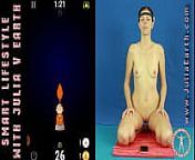 Nude Julia V Earth trains own psychic with neuro device and Apps. from cana v moolya sex nude