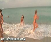 COLLEGE RULES - Students On Spring Break, Getting Naked In Public from students on beach