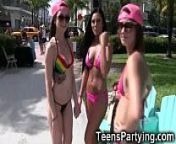 Spring Break Teen Girls Partying! from group selfie nude