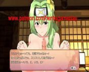 Pretty hentai girl having sex with a man and a monster in No Tears Action hentai sex game from 女人与动物