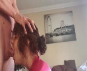 Girl getting deep throat facefucked and gags on the cock from big dick marley