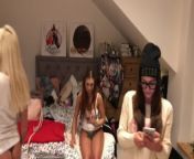 Non Nude Tease of Czech Teens Party Lingerie and Mini Skirts Try On at Home from tv serial actress sujitha nude sex iran x