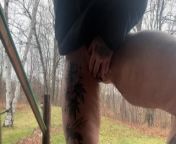 Pissing in the woods: a Love story with my beautiful ass, fat pussy, & thick legs from godar